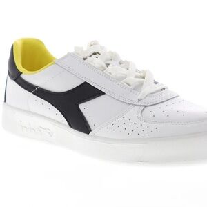 Diadora B.Elite '80s in the UK Pack - White Cyber Yellow' Size 12 Mens